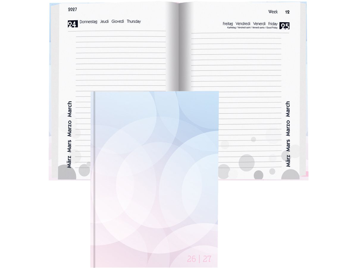 BIELLA Agenda scuola Pastel 26/27 806544890027U 1J/1P 12x16.5cm (7611365530656)