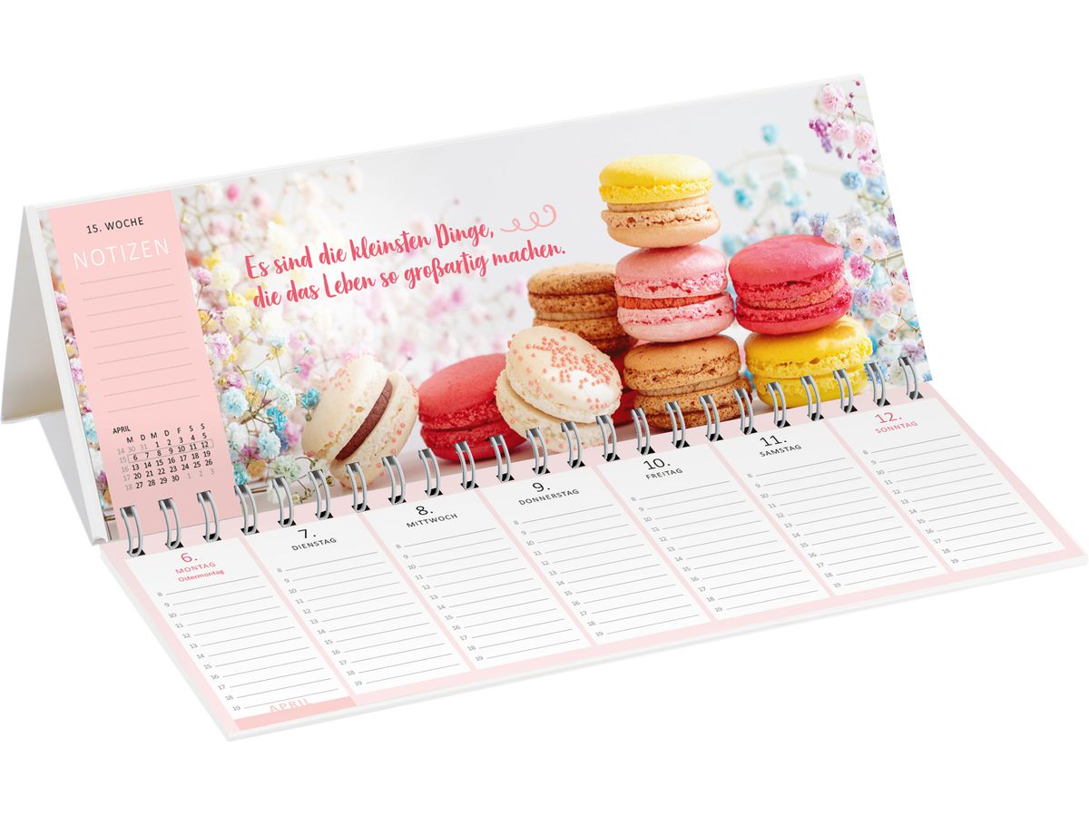 ARS EDITION Calendario da tavolo 2026 13574 Glücksmomente DE 29.7x11.5cm (4014489135746)