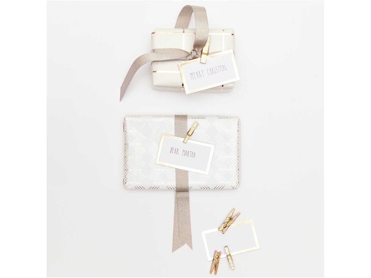 RICO DESIGN Deko-Clips Glitter 3cm 7040.30.88 gold 24 Stück (4051271476106)