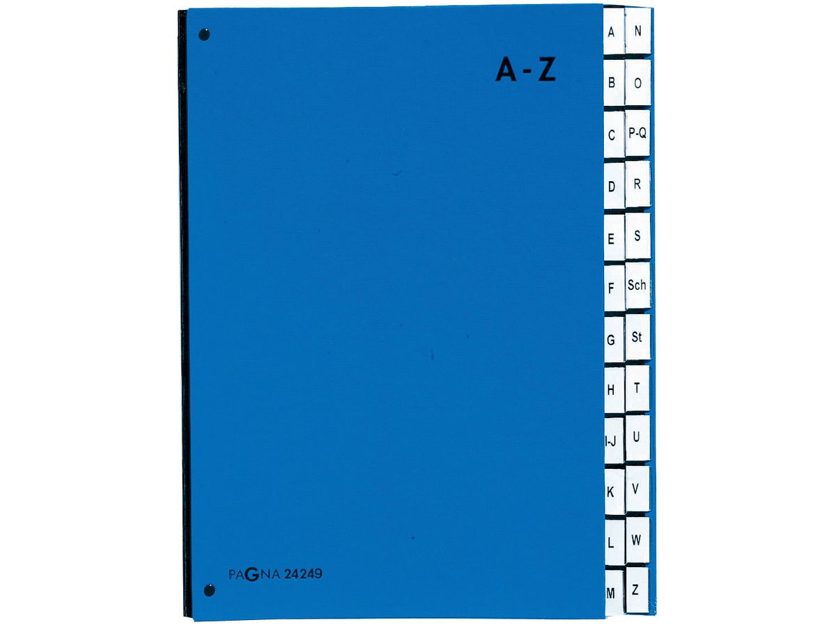 PAGNA Dossier à soufflets Color A4 24249-02 bleu A-Z (4013951000278)