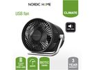 DELTACO USB Fan, 3 Speeds FT-772 Black (7333048054982)