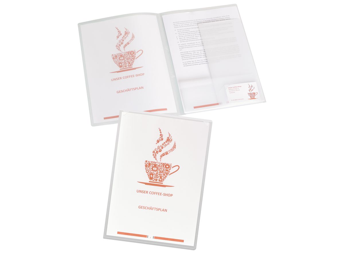 KOLMA Cartella presentaz. Vario A4 10.010.00 trasparente, tasca frontale (7611967100387)