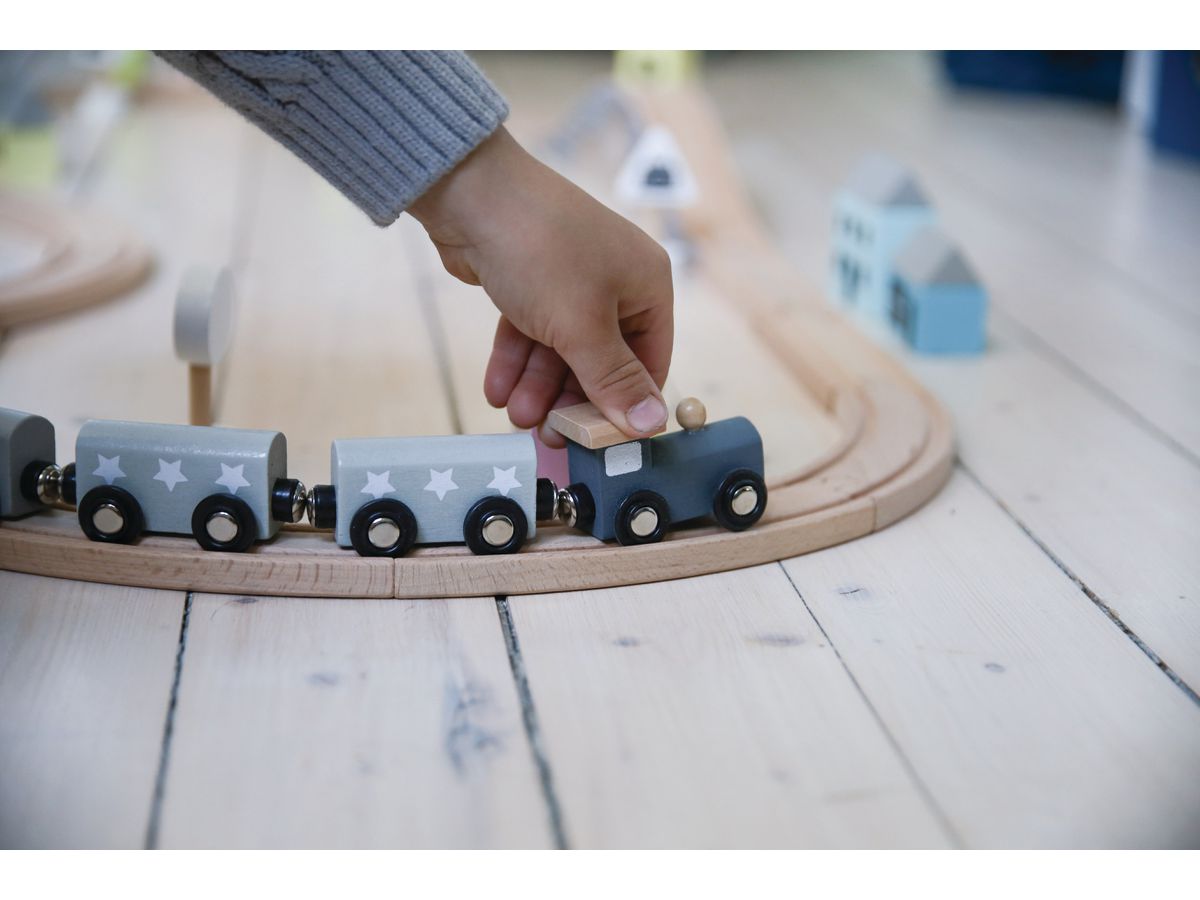 JABADABADO Train set W7116 colored 23x23x25cm (7332599071165)