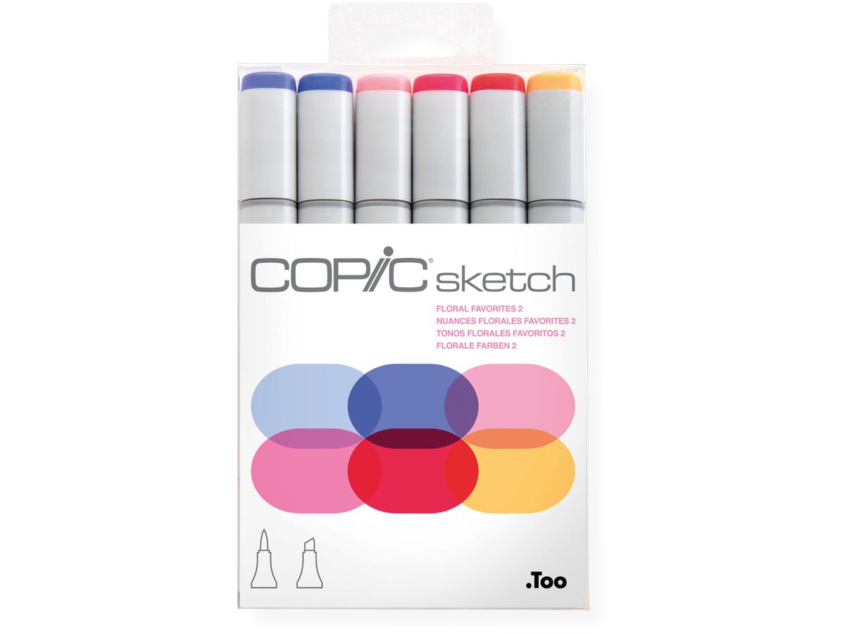 COPIC Marker Sketch 21075669 Set Floral Favorite 2,6 pz. (4511338052778)