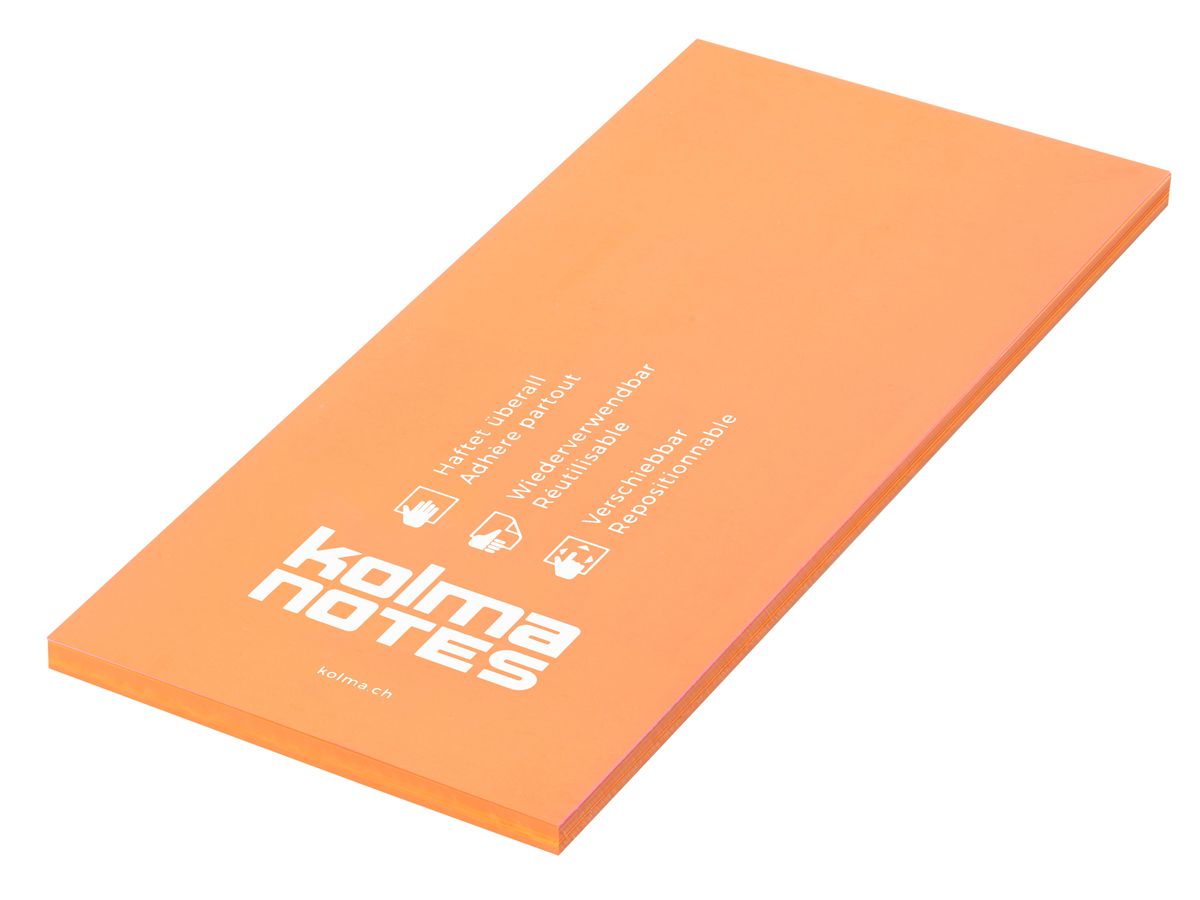 KOLMA kolma NOTES 99x210mm 13.010.12 1x100 fogli arancione (7611967130391)
