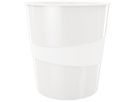 LEITZ Corb. à papier WOW 15 litre 52781001 perl weiss (4002432101528)