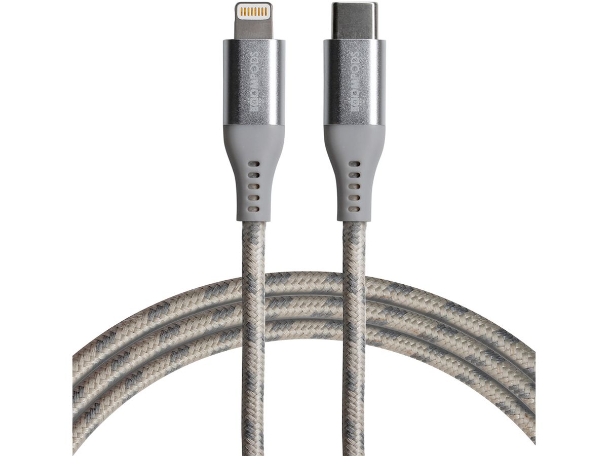 BOOMPODS Tide USB- C-Lightning Cable TCCATI 1.5m,titanium (5081304399118)