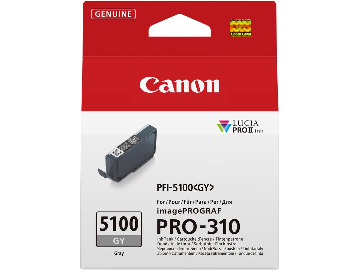 CANON Tintenpatrone grau PFI-5100GY iPF PRO-310 14ml (4549292243376)