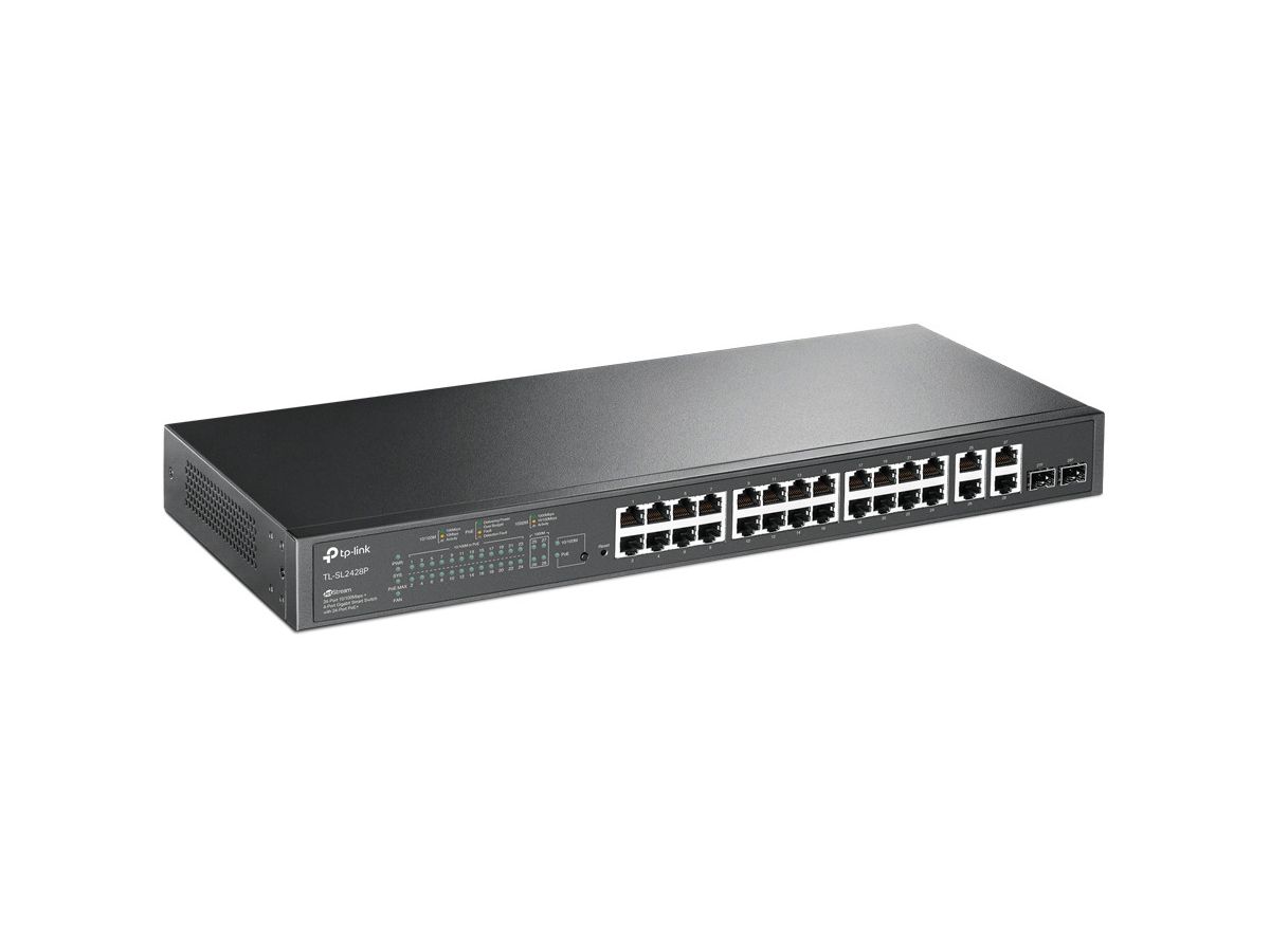 TP-LINK 24-Port Smart Switch SL2428P with 24-Port PoE (6935364030612)