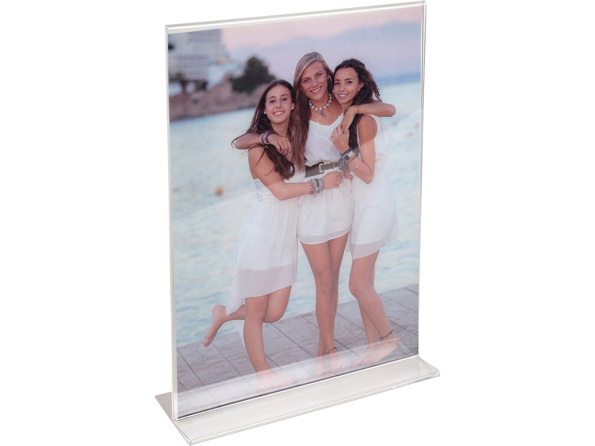 EXACOMPTA Présentoir de table A6 86158D transparent, forme T haut (9002493109308)