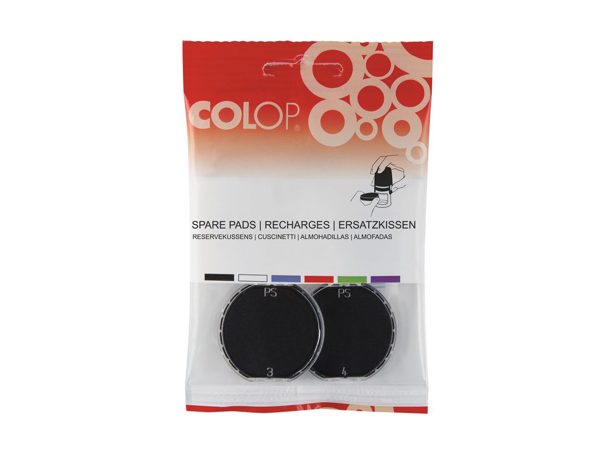 COLOP Cuscinetto per timbri E/R30 nero 2 pezzi (9004362364986)