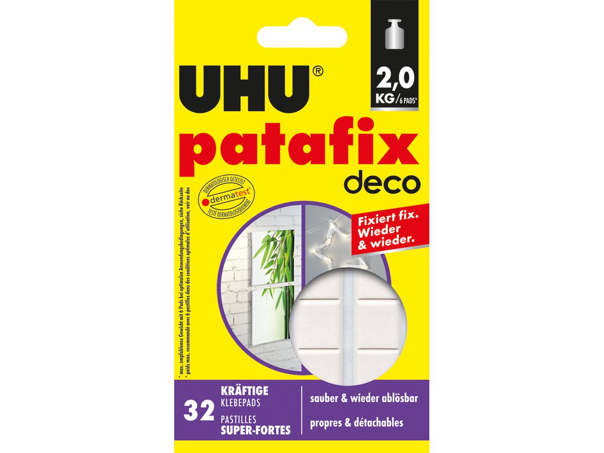 UHU Patafix Klebepads 47910 beige 32 Stück (4026700479102)