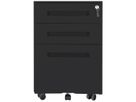 CONTINI Rollcontainer 109383 schwarz, 3 Schubladen (9470109383006)