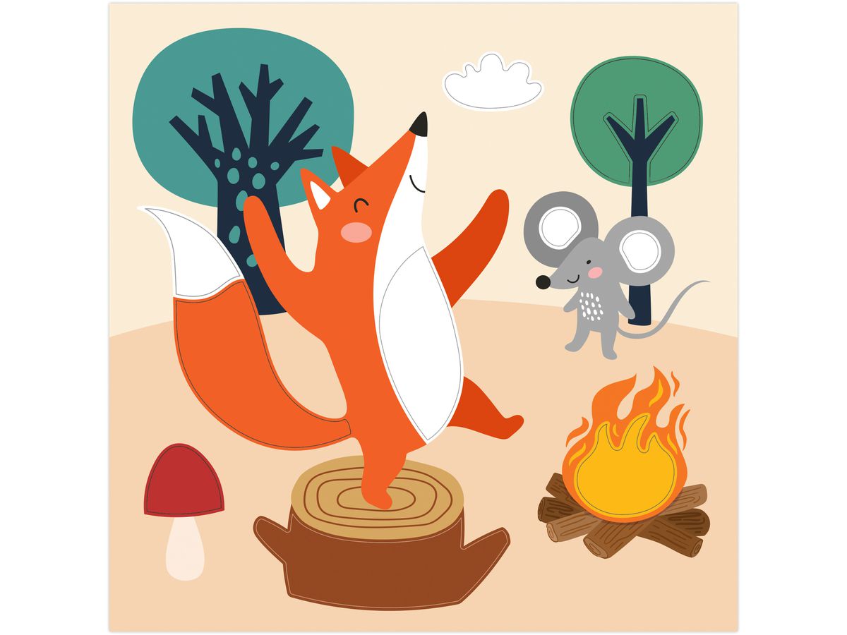 URSUS Bastelfilz Set 8800002F Forest Friends (4008525253174)