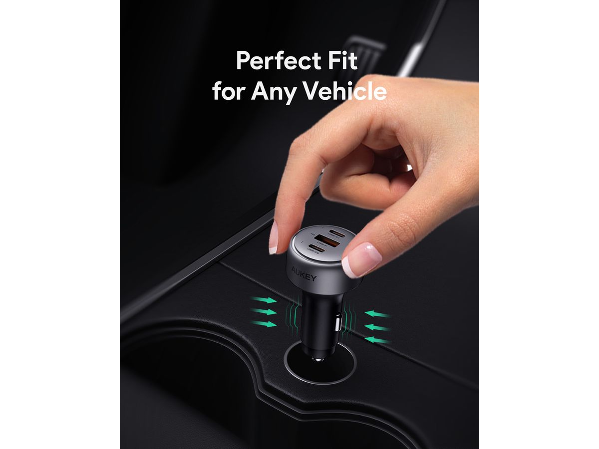 AUKEY Pathfinder PD Car Char. 66W CC-P1 3-Port,USB-A&C (0689323788132)