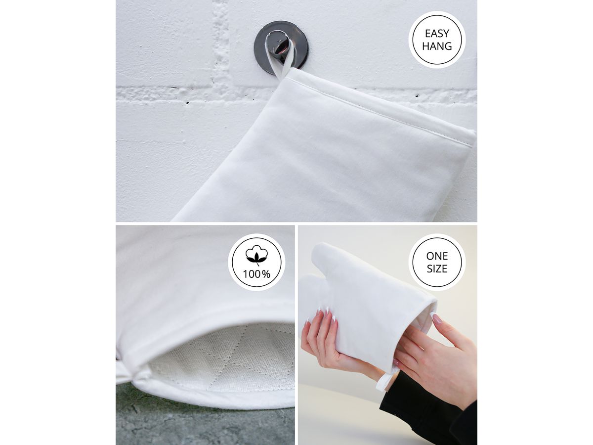 I AM CREATIVE Ofenhandschuh 20x30cm 1212.65 weiss (7611983164134)