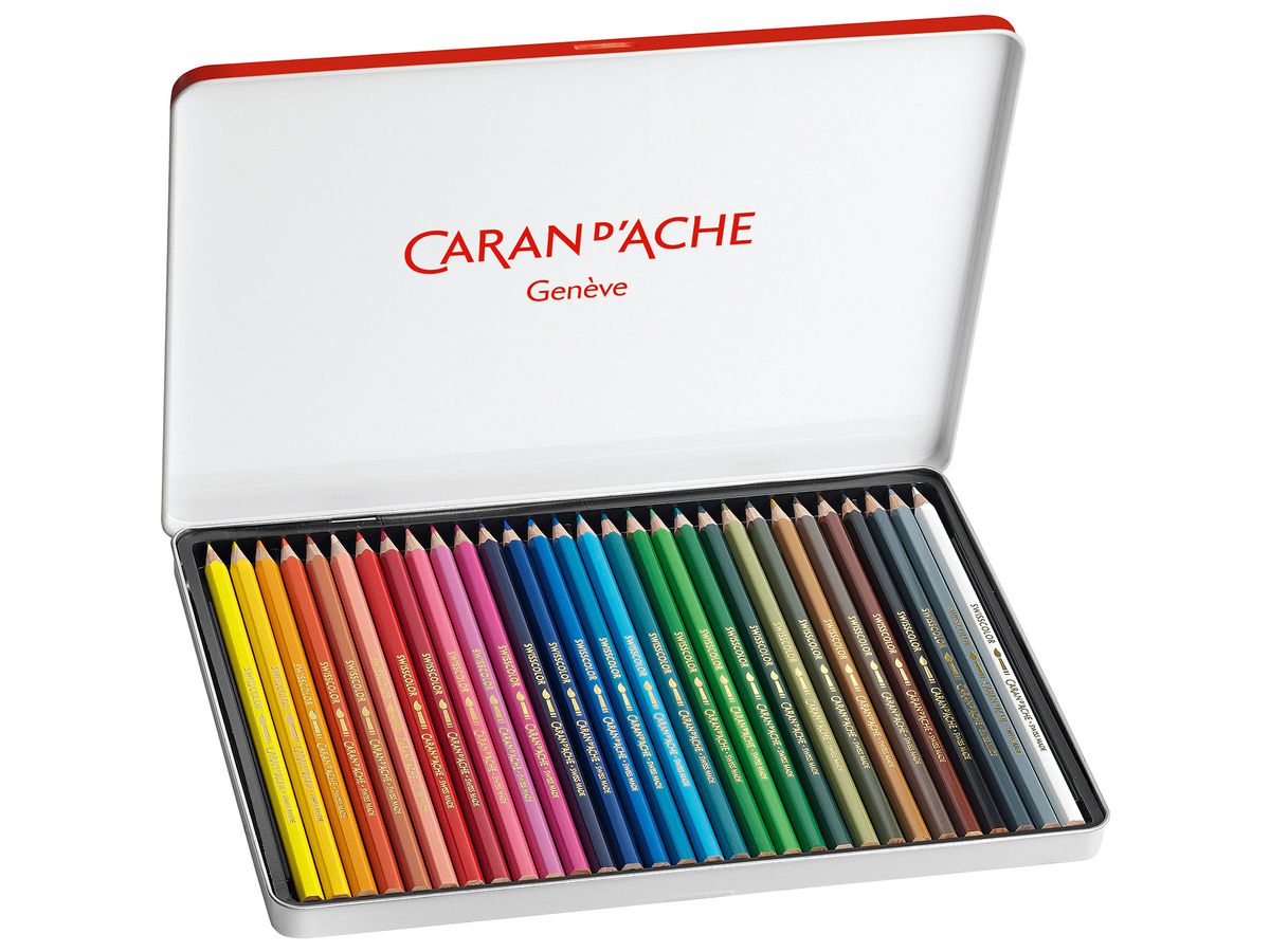 CARAN D'ACHE Farbstifte Swisscolor 1285.73 ass. 30 Stück (7610186020360)