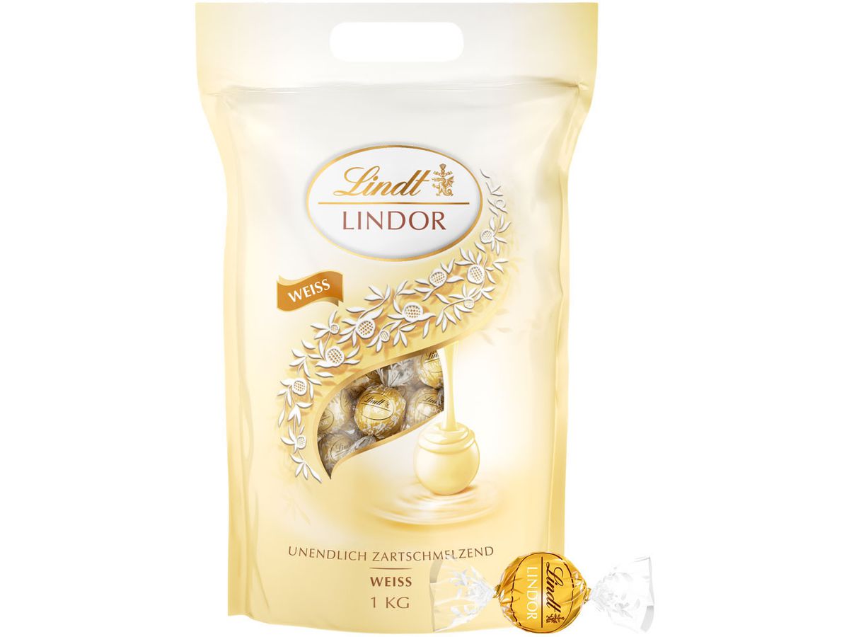 LINDT Lindor Kugeln 660253 Weiss 1000g (8003340802534)