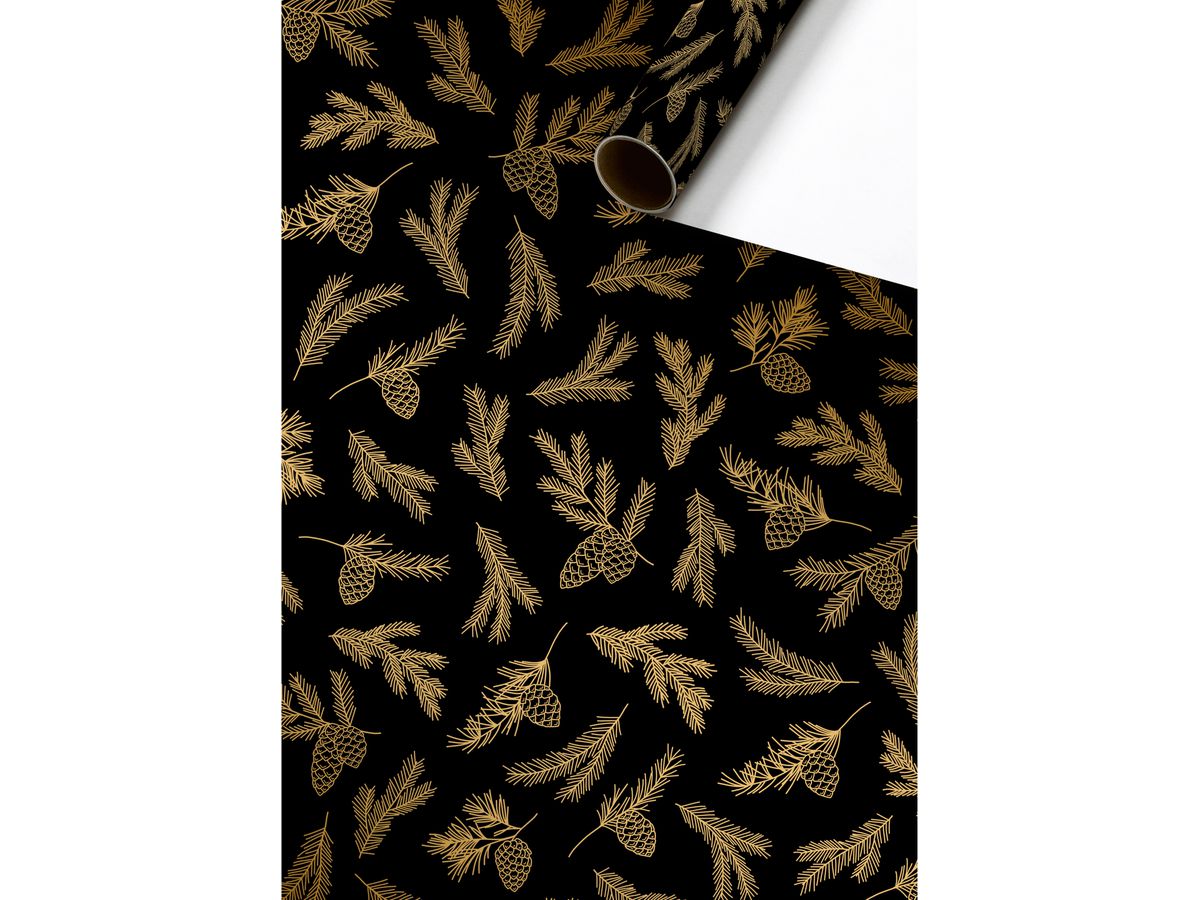 STEWO Geschenkpapier Mariola 2528513170 schwarz 70x150cm (7630050890776)