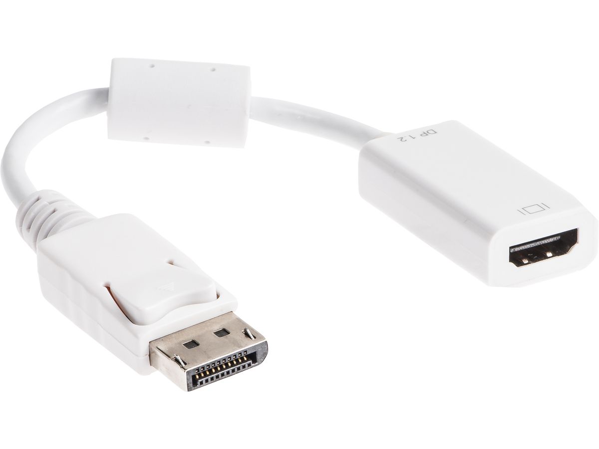 LINK2GO DisplayPort - HDMI Adapter AD1211WP male/female, 15cm (7613058028426)