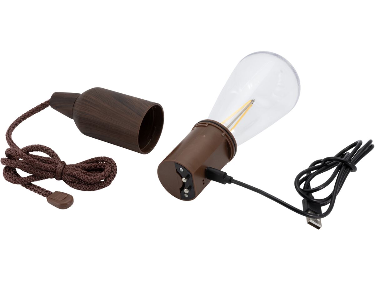 SECURIT Lampe à corde COPENHAGEN LP-KO-BR brun, batterie, dim. 3 pcs. (8720663161123)