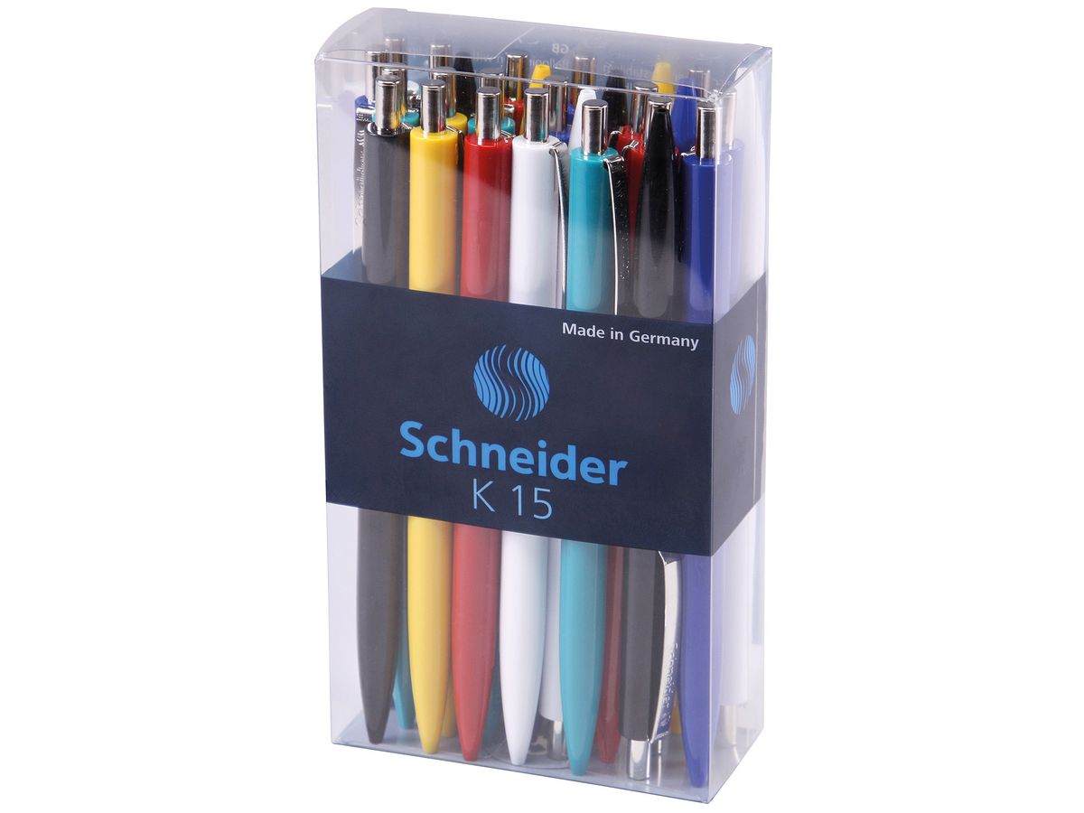 SCHNEIDER Penna sfera K15 130889 ass., 25 pezzi (4004675060808)