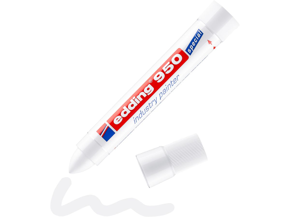EDDING Industrial Marker 950 10mm 950-49 bianco (4004764019687)