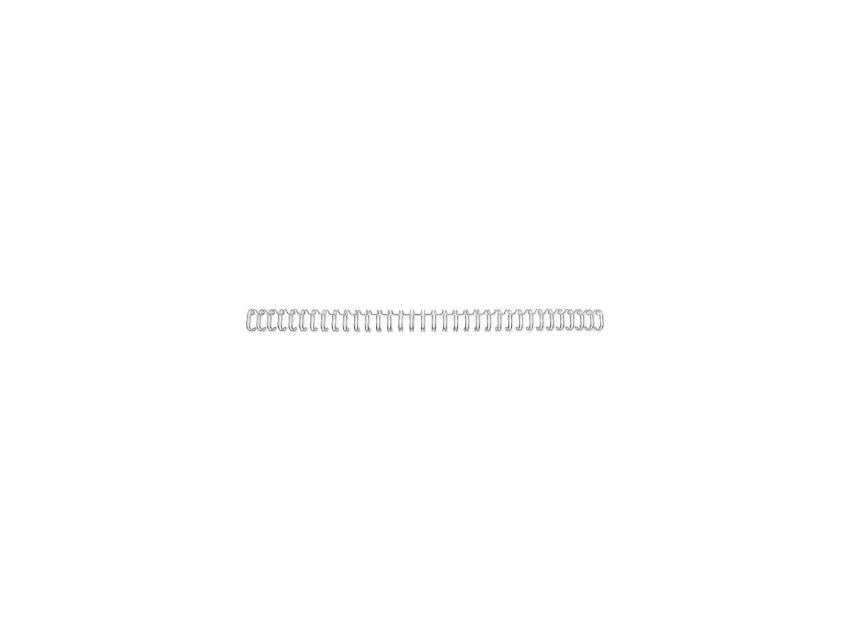 GBC WireBind Drahtbinder. No. 5 A4 RE810597 3:1 silber 250 Stück (5019577192471)