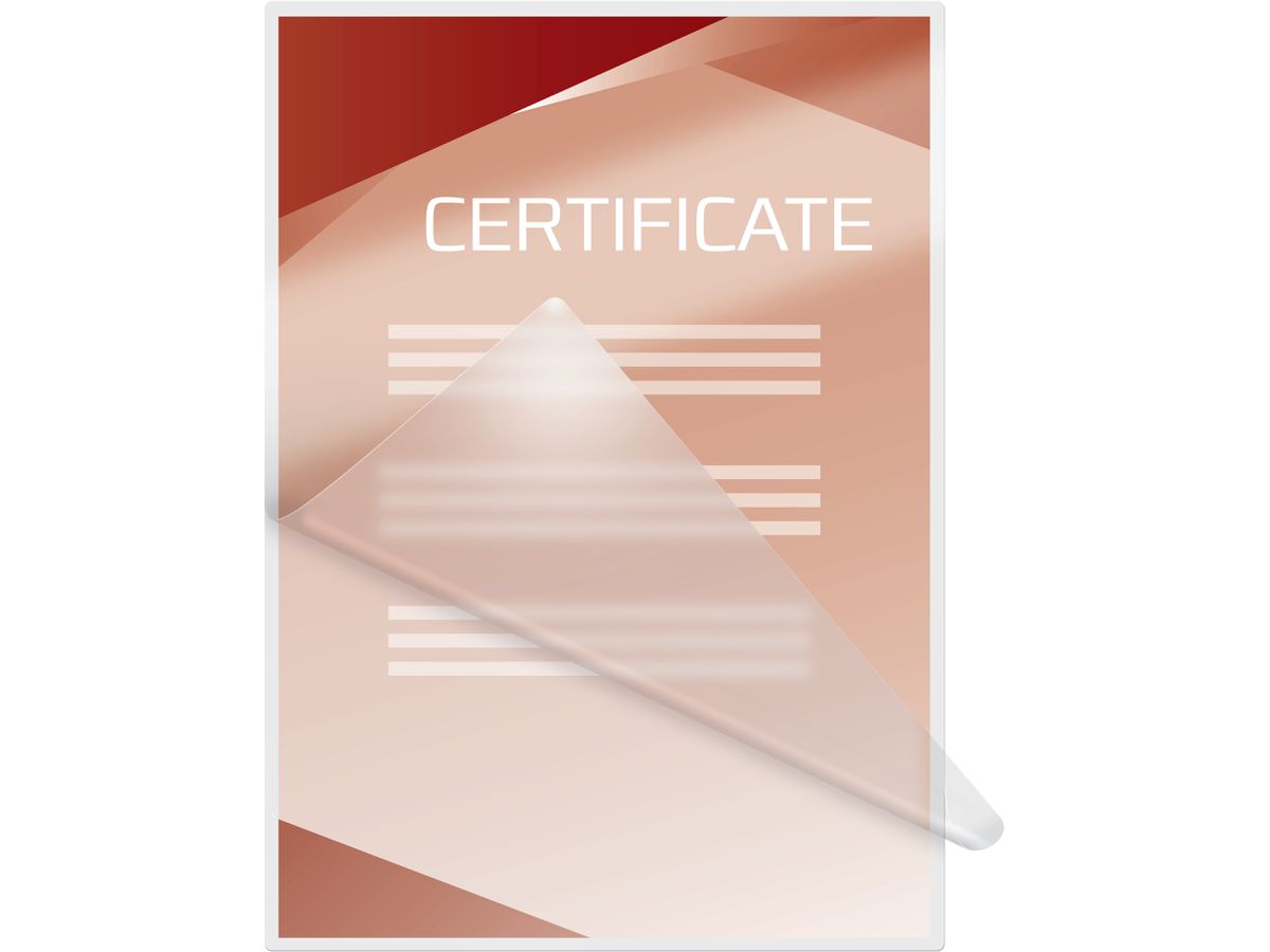 GBC Pelicole per laminazione A4 3740400 lucido, 75my 100 pezzi (0033816028654)