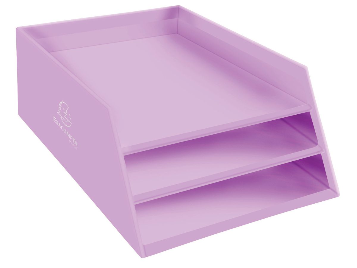 EXACOMPTA Briefablage Aquarel A4 13496D 3 Fächer, assortiert (9002493116856)