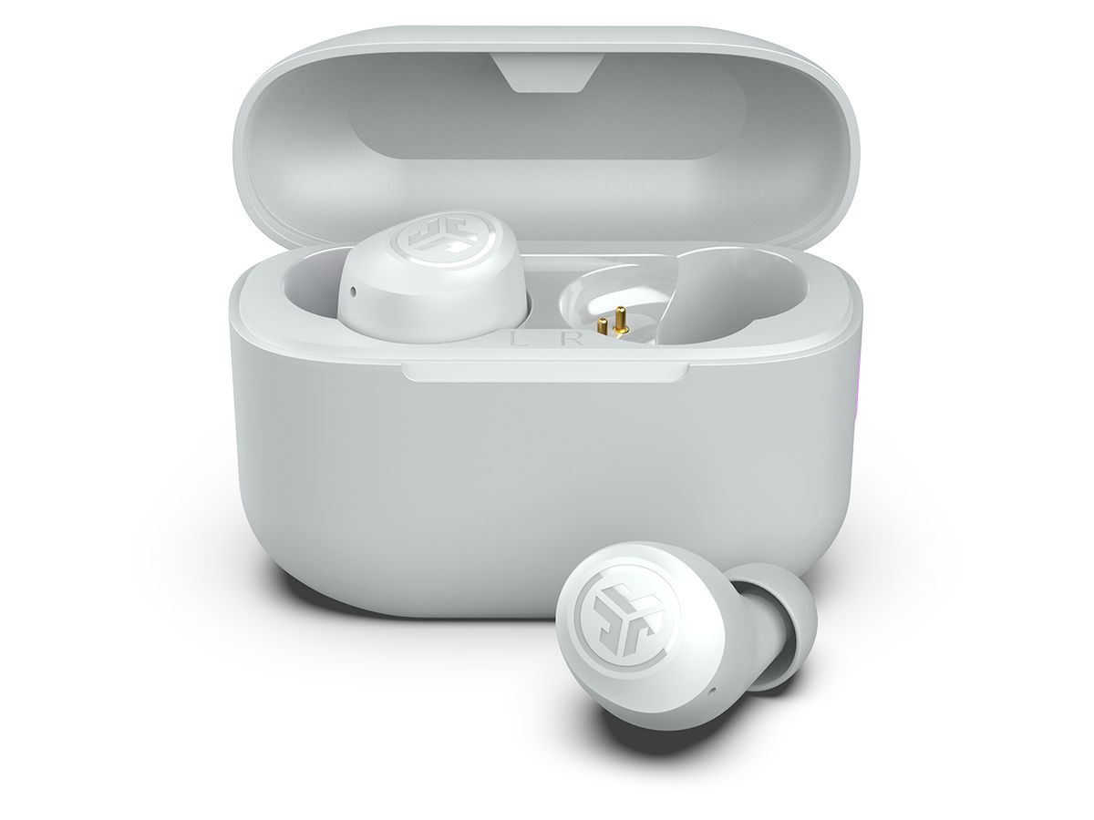 JLAB Go Pop+ Earbuds IEUEBGAIRPOPRWHT124 True Wireless, White (0810119072412)