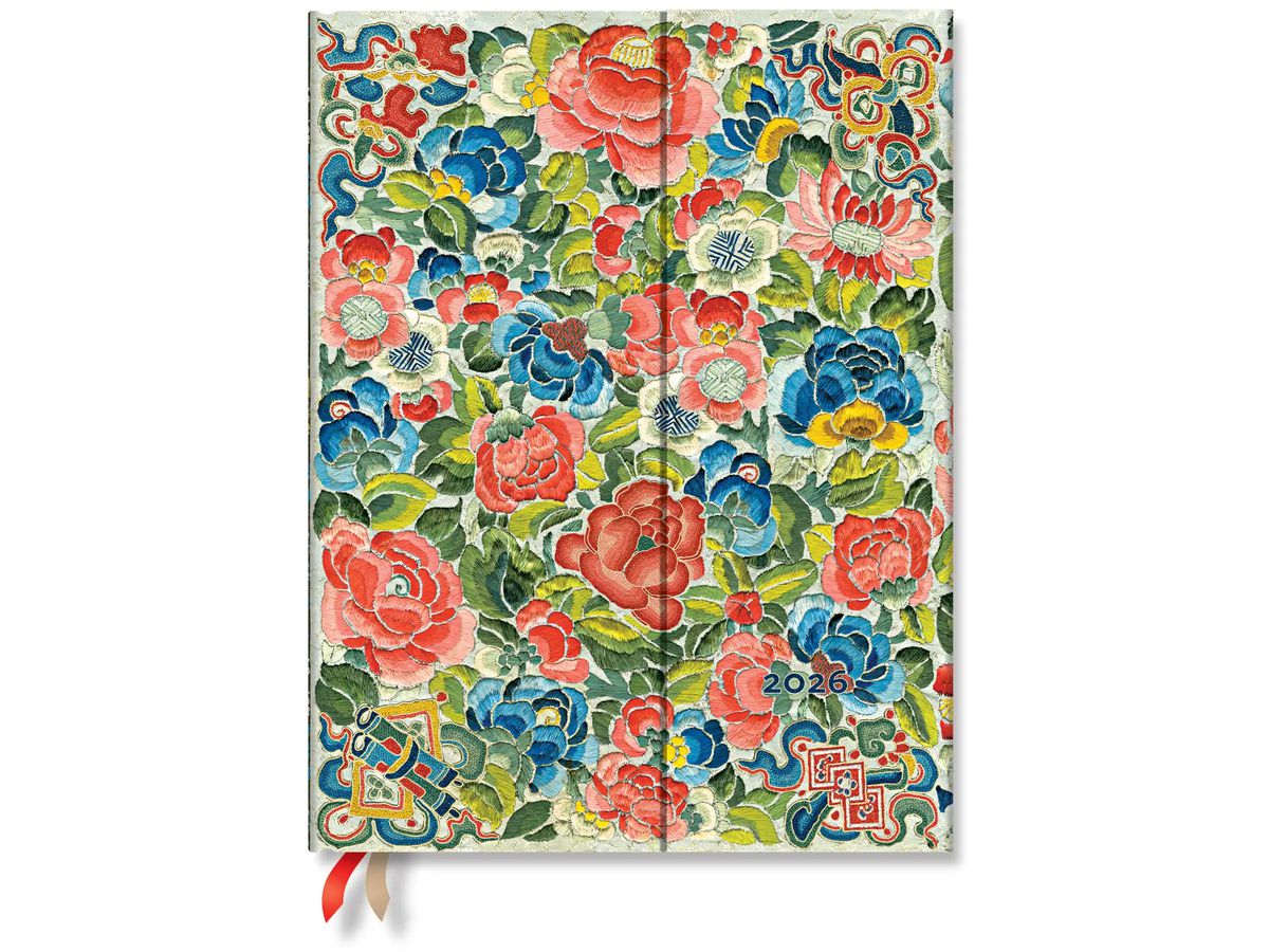 PAPERBLANKS Agenda Birnengarten Ultra 2026 DD0642-9 1W/2S HOR Ultra HC DE 18x23cm (9780349706429)