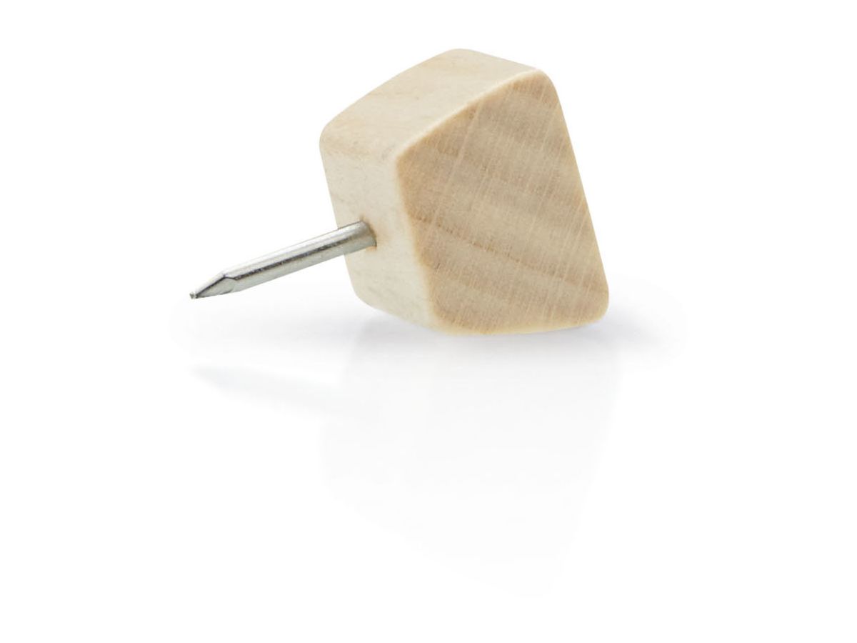 MAGNETOPLAN Design Pinwand-Nadeln 25 Stück 111165549 Wood Series, Birke 18x13x13mm (4013695065908)