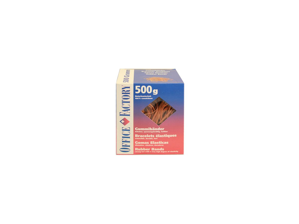 SMART OFFICE Elastiques 80mmx3mm 605532 catout.naturel 500g (7640105740154)