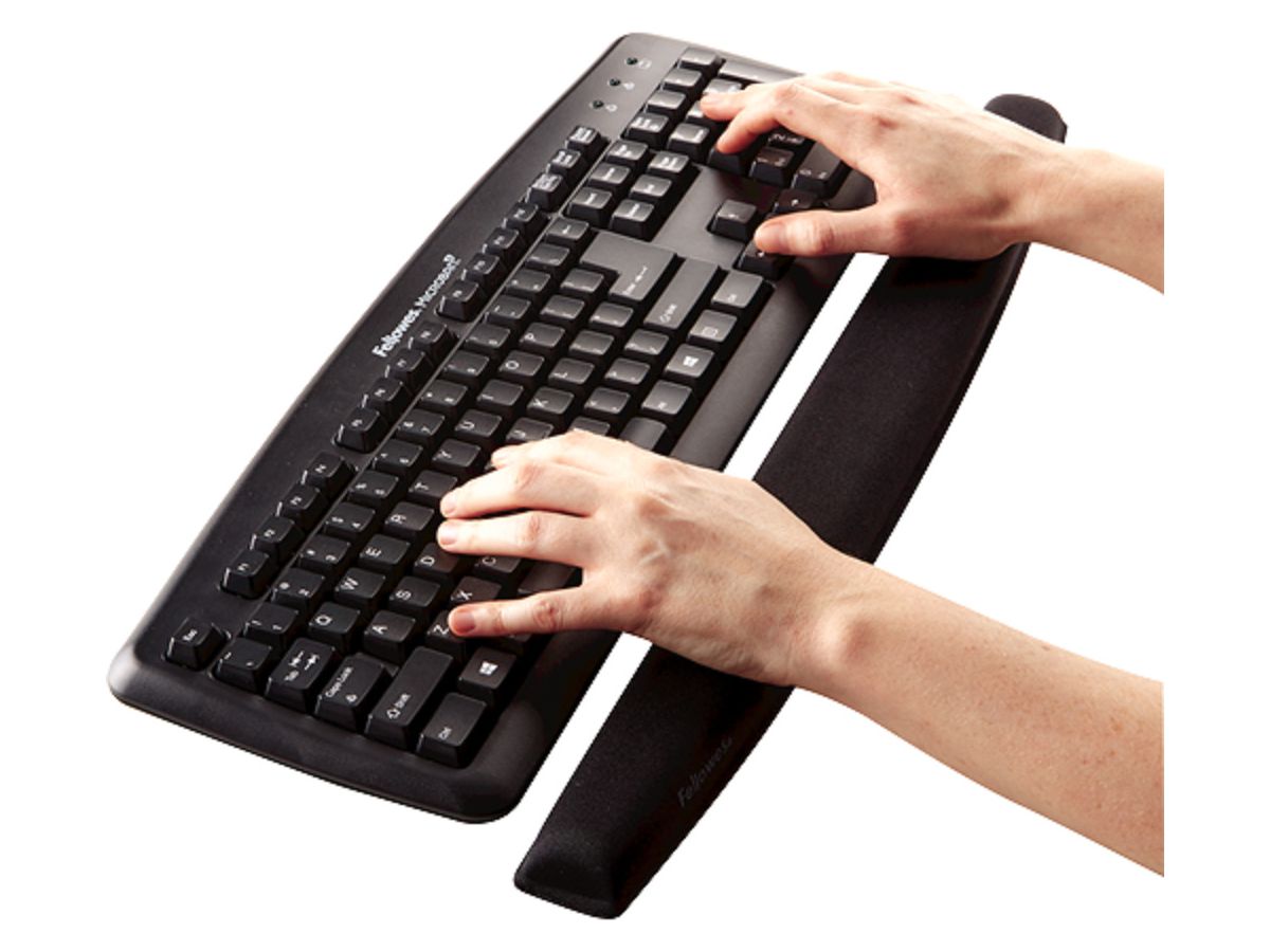 FELLOWES Handgelenkauflage MemoryFoam 9178201 schwarz, für Tastatur (0043859503377)