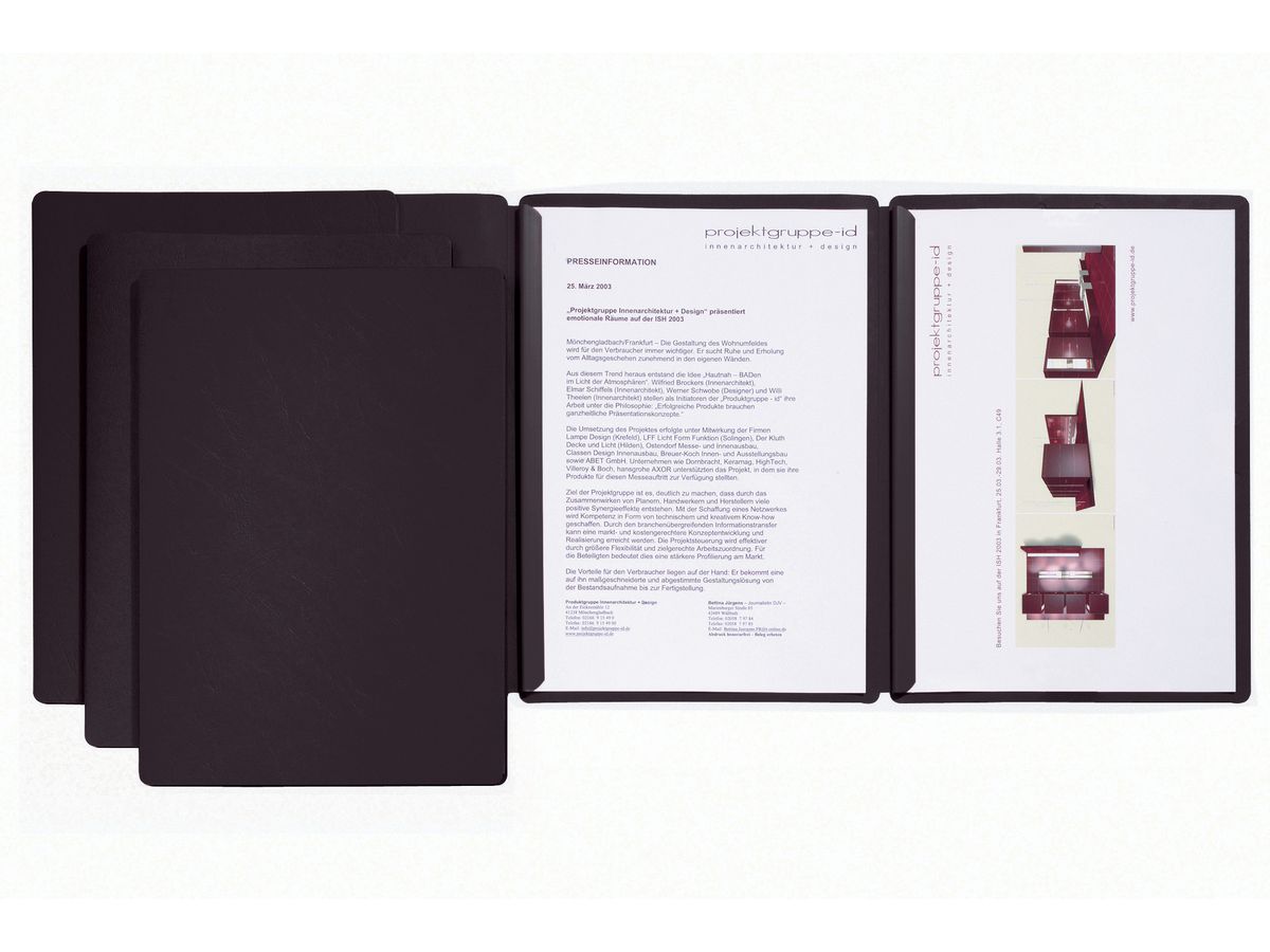 PAGNA Präsentationsmappe 22003-04 schwarz (4013951002609)