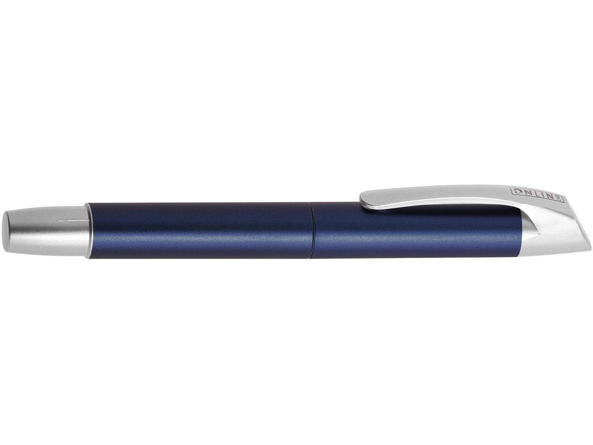 ONLINE Cartouche Rollerball 0.7mm 61153/3D Metallic Blue, bleu (4014421611536)