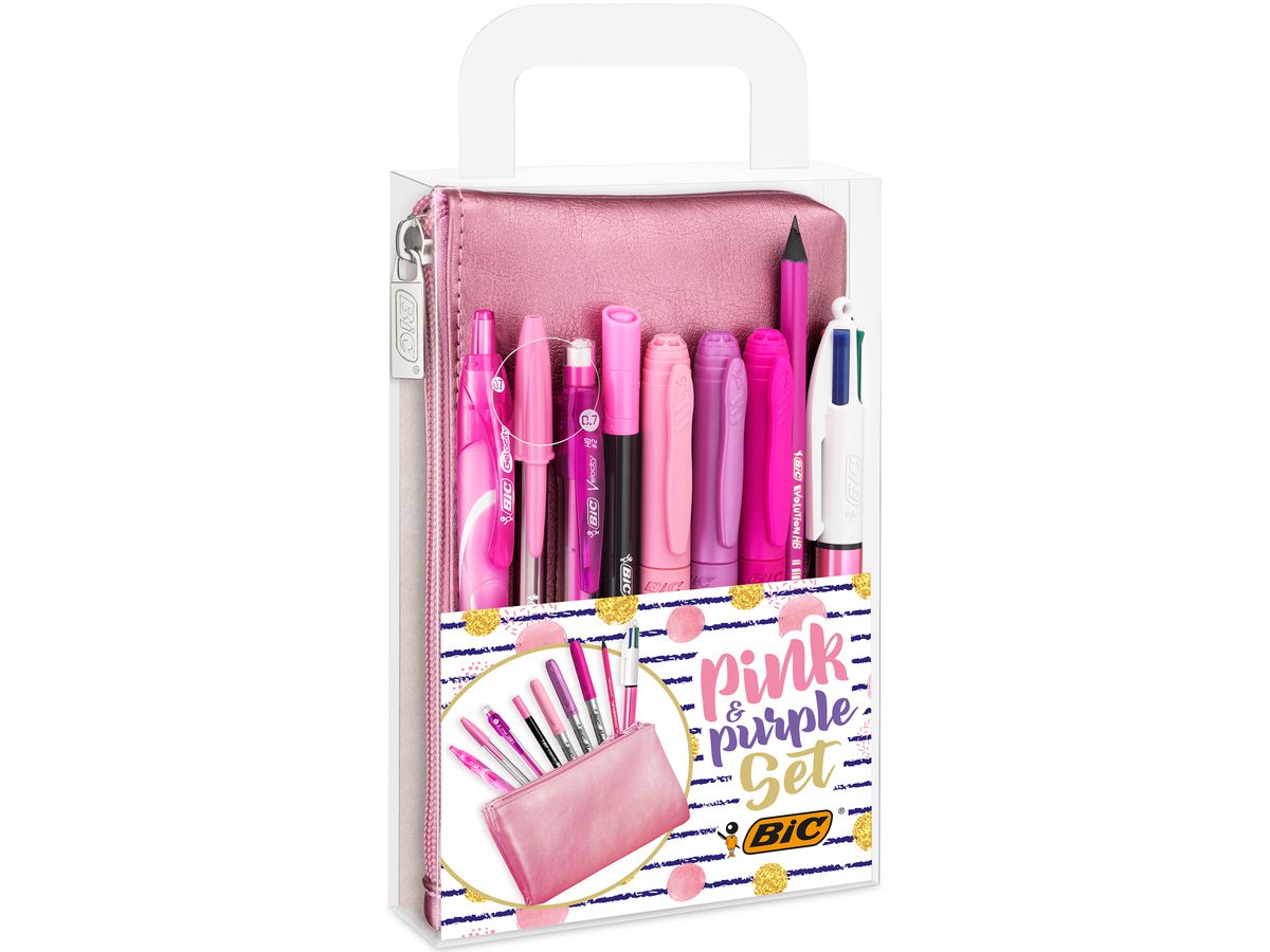 BIC Schreibset Pink & Pure 964280 9 Stück, rosa (3086123532755)