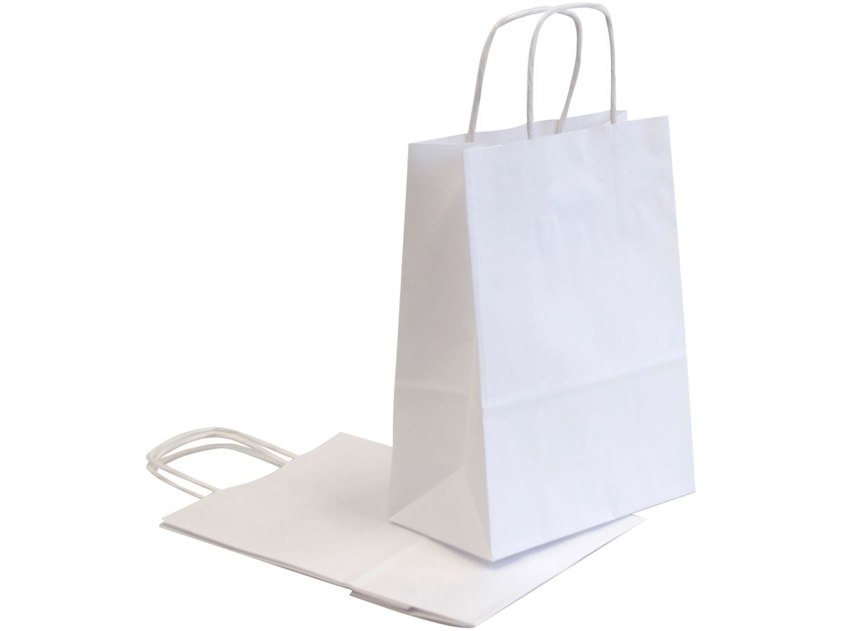 NEUTRAL Tragtaschen Allegra weiss SDS16-BIA Kraft,110g, 16x8x21cm 25 Stk. (8006715291049)