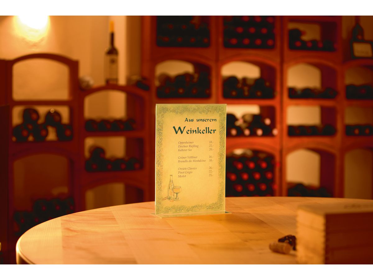 SIGEL Diplay tavola A5 TA222 trasparente (4004360981678)