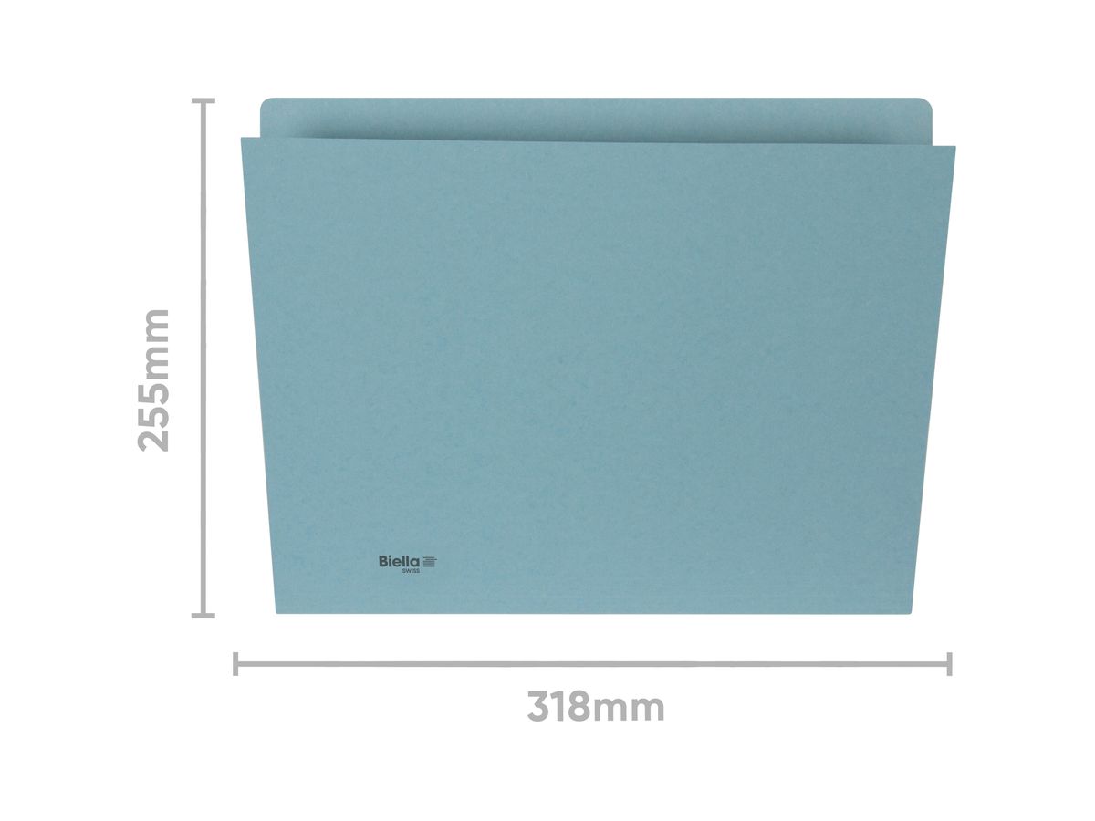 BIELLA Vertikalmappe A4 25542405U blau 240g 100 Stück (7611365217267)