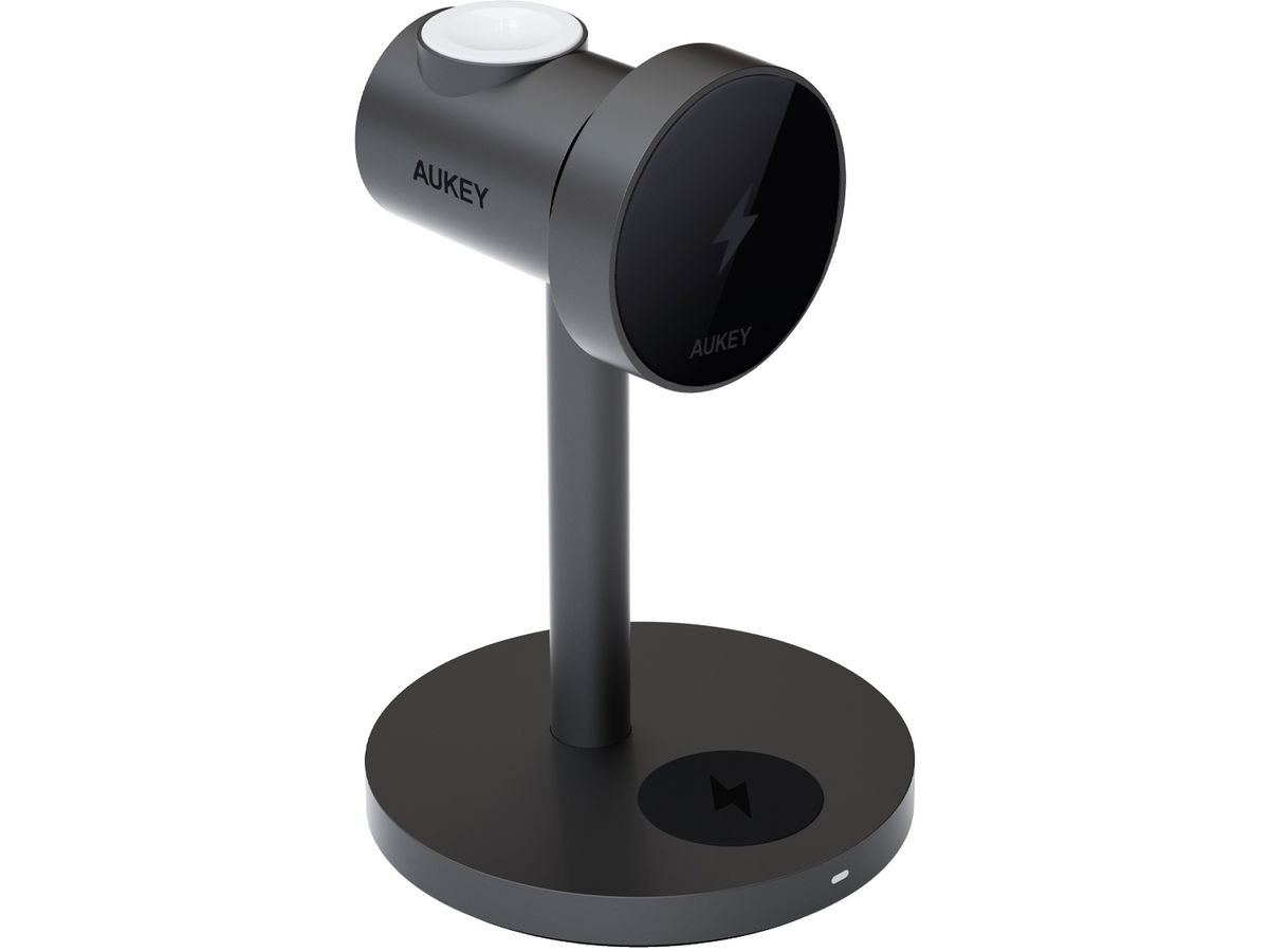 AUKEY MagFusion 3-IN-1 Fastcharger LC-MC311 Wireless Charger 15W (0689323787418)