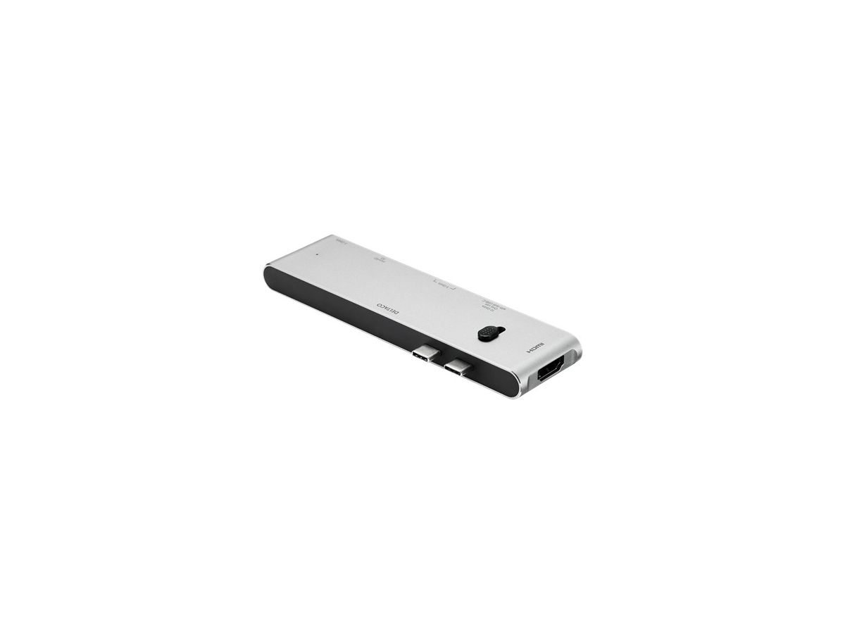 DELTACO USB-C Dockingsstation USBC-HDMI21 2xUSB-C,2xUSB-A,(mic)SD,HDMI (7333048047472)