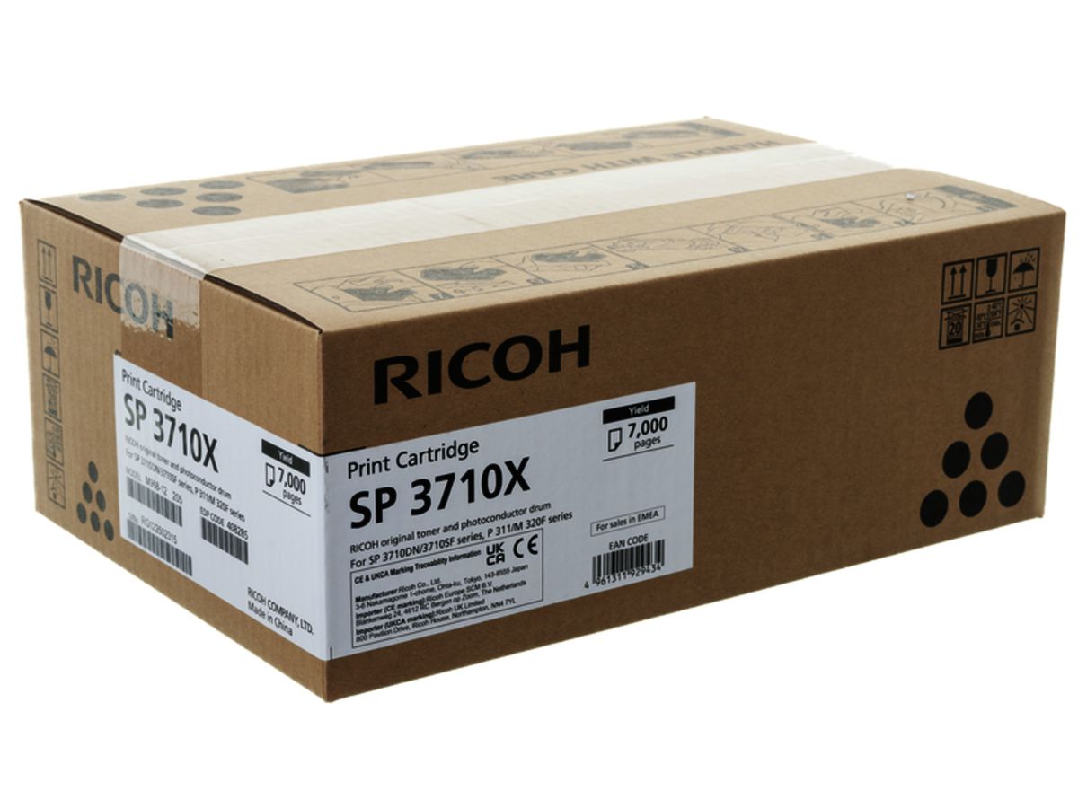 RICOH Toner black 408285 SP 3710DN 7000 pages (4961311929434)