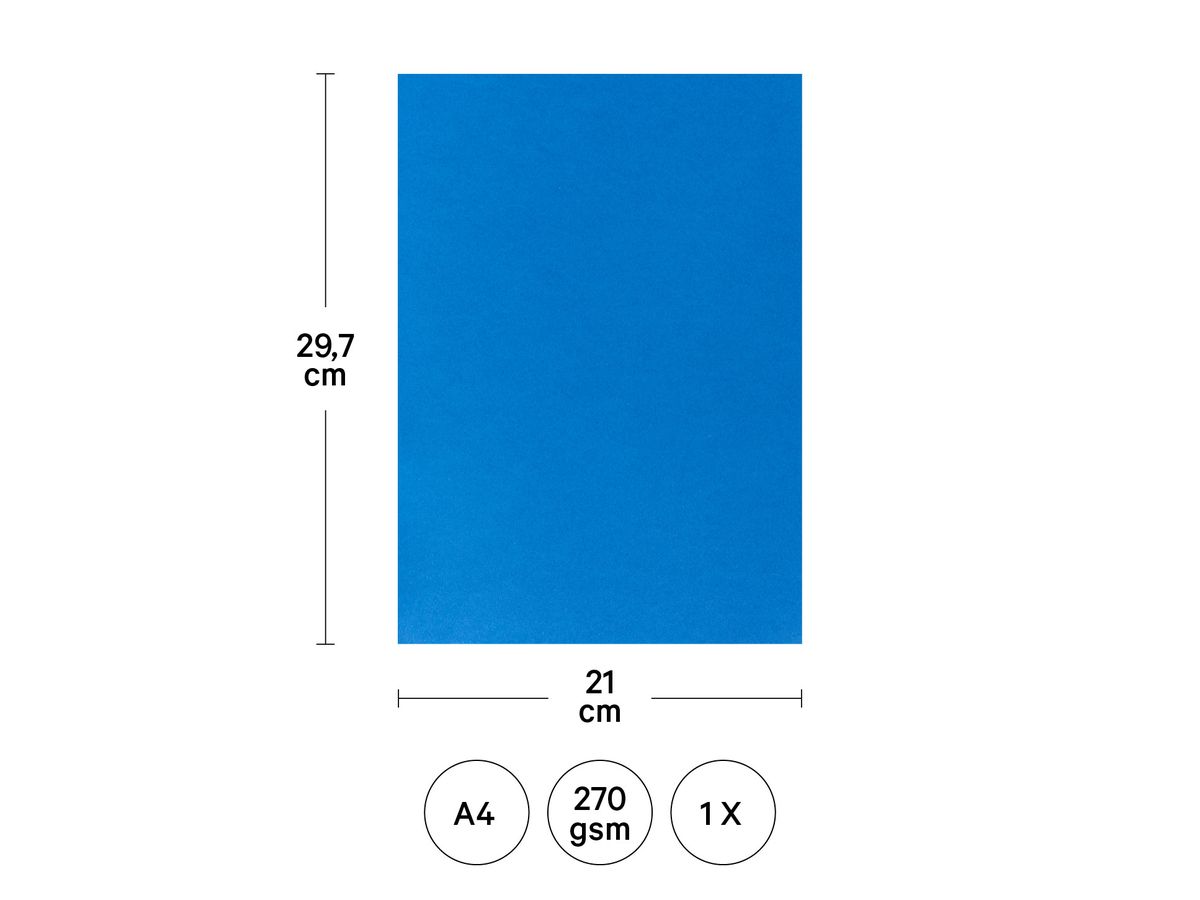 I AM CREATIVE Fotokarton A4 2903018344 270g,hellblau (8714677254643)