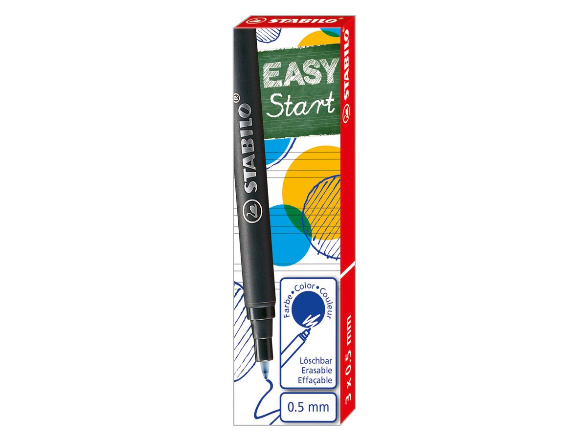 STABILO EASYoriginal Patronen 0,5mm 6890/041 blau 3 Stück (4006381191982)