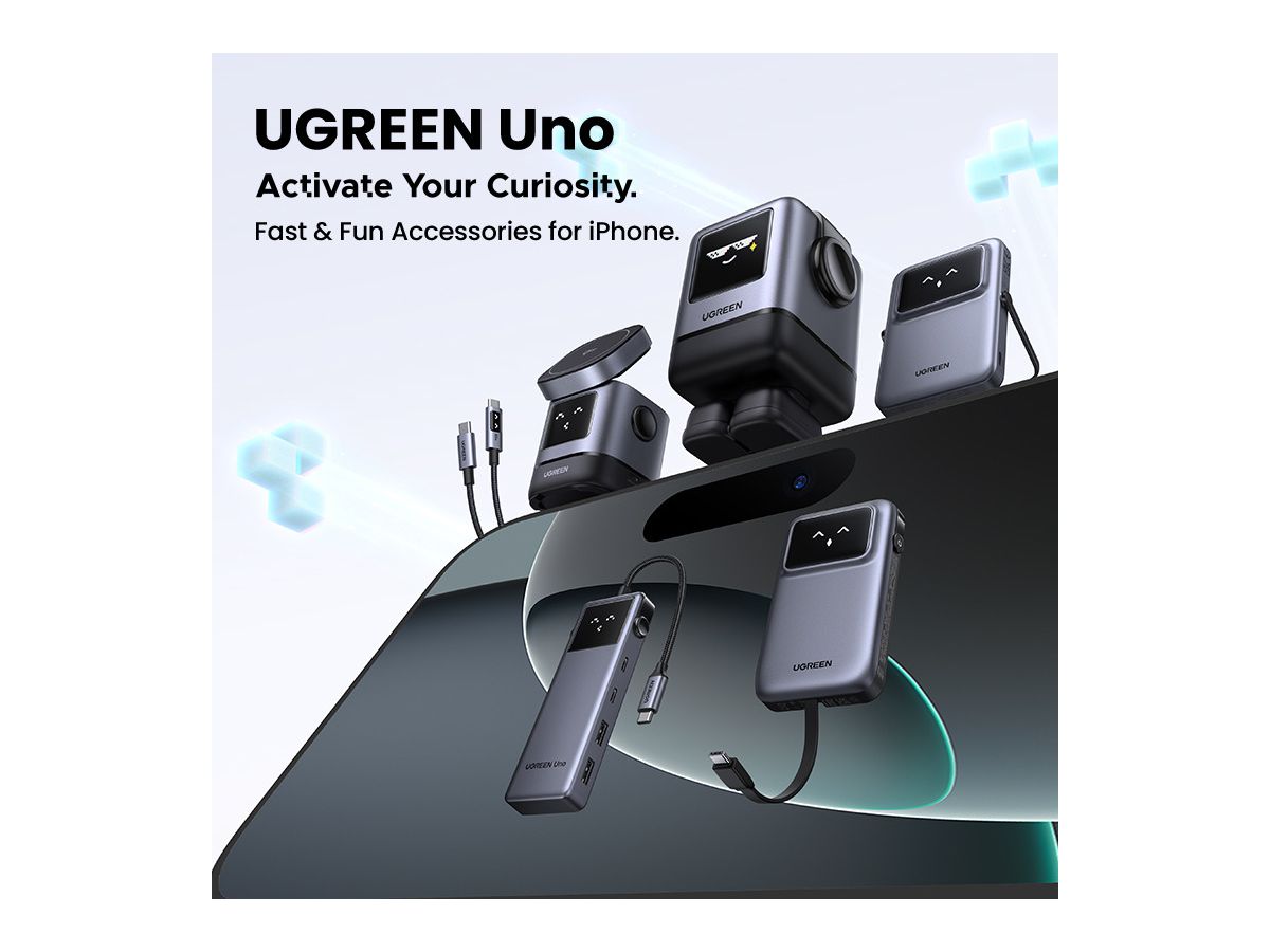 UGREEN USB-C Wallcharger Uno RG 45515B 100W,4-Port,GaN,Fast Charg. (6941876249787)