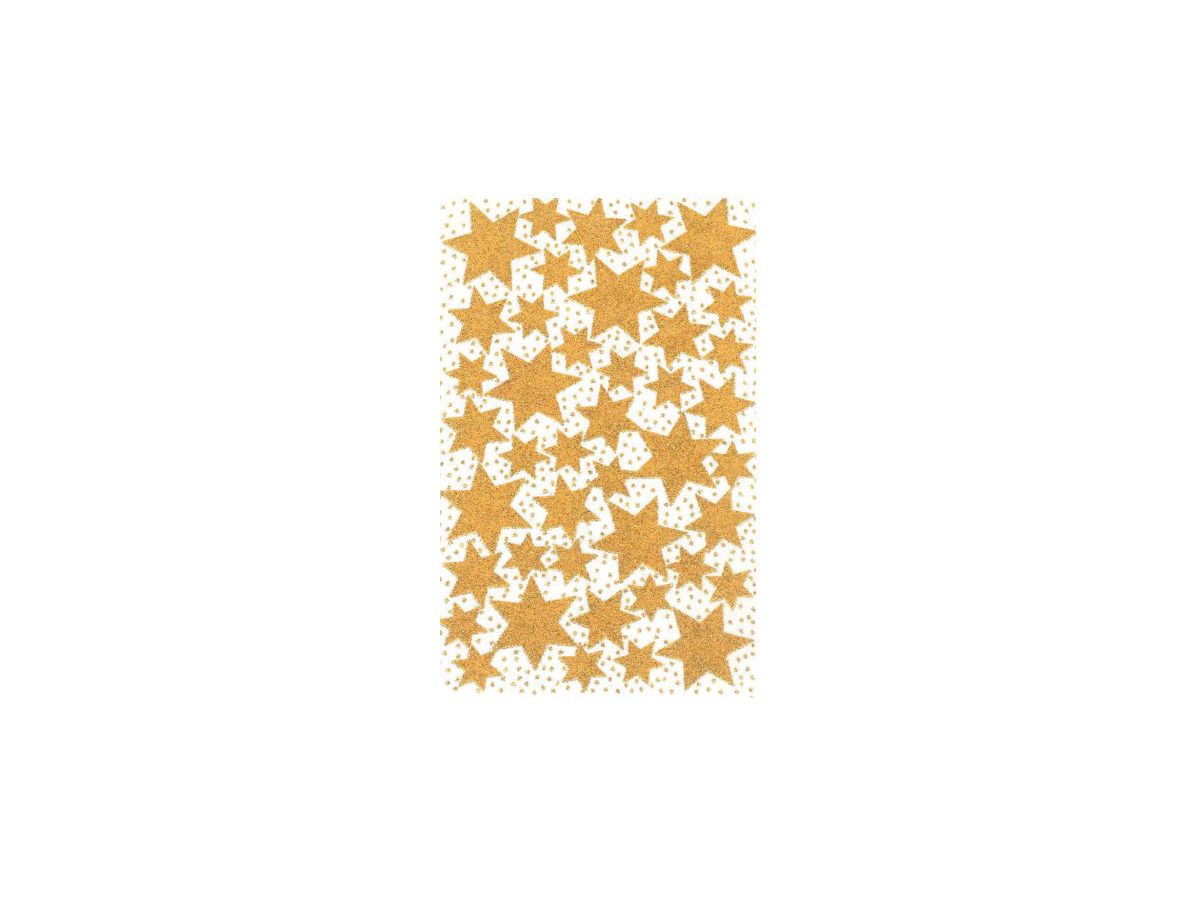 Z-DESIGN Sticker Sterne Weihnachten 52225 gold glitzernd 2 Bogen (4004182522257)