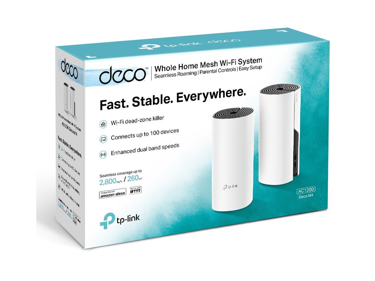 TP-LINK Whole-Home Mesh Deco M4 2-pa Wi-Fi System (2-pack) (6935364085391)