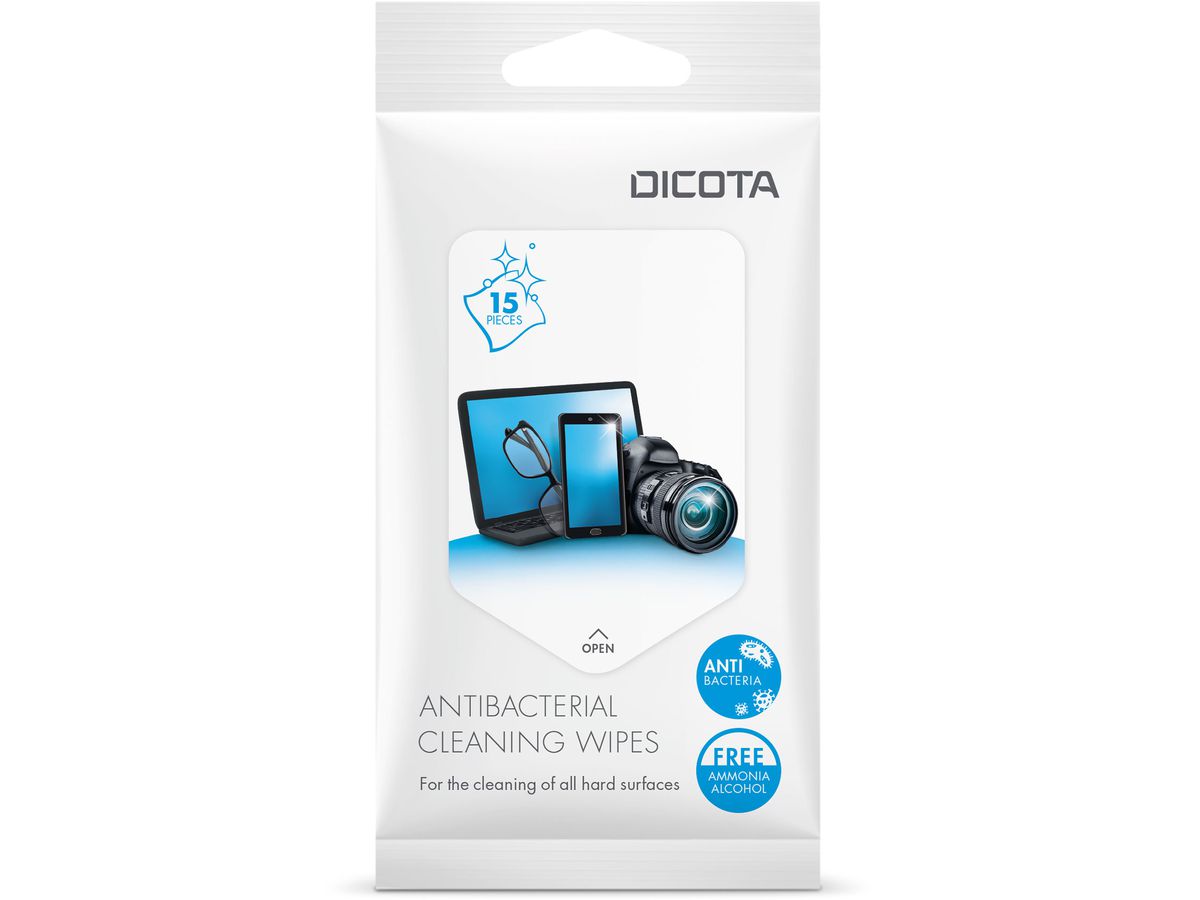 DICOTA Antibacterial Surface D31811 Cleaning Wipes Pack 15 Stück (7640186419413)